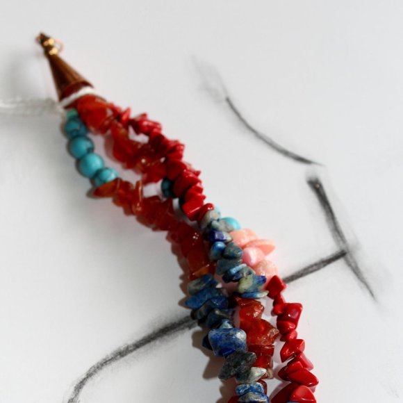 Debra Three Strand Layered Necklace (Copper) NWT - Picture 3 of 4